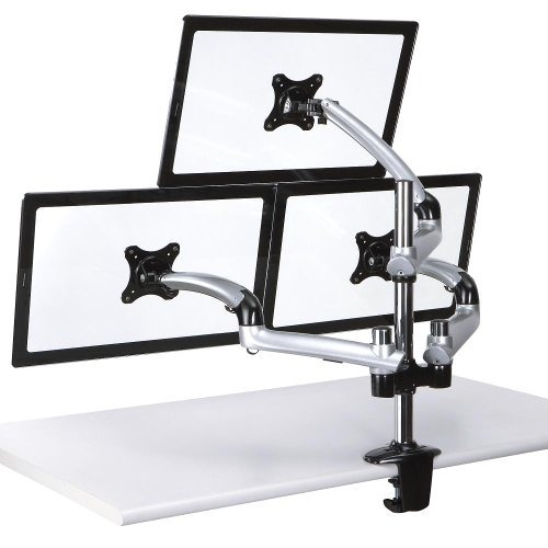 Cotytech Triple Monitor Desk Mount Spring Arm Clamp Base