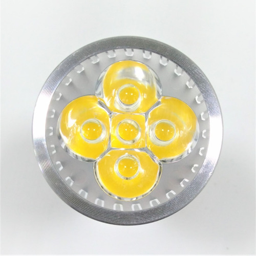 Pack - Bombillo Led Dicroico Gu10 5x1w, Luz Blanco Calido
