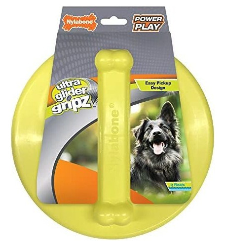 Frisbee Para Perro Nylabo Bone Amarillo Perros Grandes Media