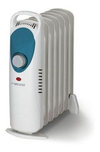 Radiador Eléctrico Mini De 6 Elementos Blanco 600 W