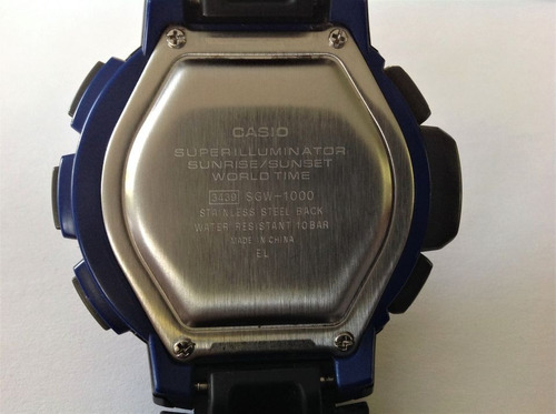 Reloj Casio Super Iluminator 3439 Sgw 1000 Triple Sensor (Usado)