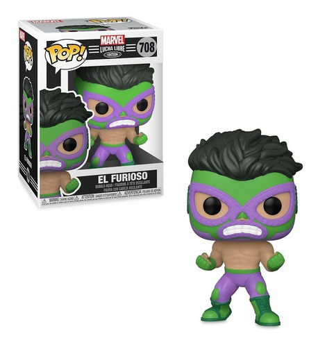 Hulk El Furioso Funko Pop#708 Marvel Lucha Libre