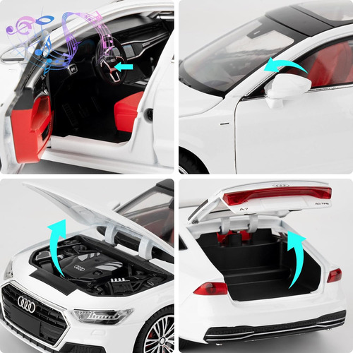 Auto De Juguete Compatible Con Modelo Audi A7 1:24, Auto Col