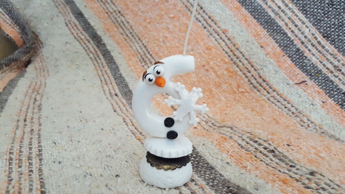 Vela De Olaf En Porcelana Fria