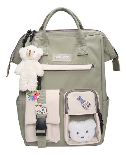 Mochila De Kawaii Para Mujeres Mujeres Con Accesorios De Oso