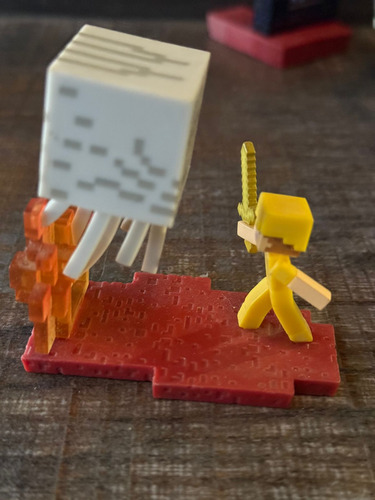 Minecraft Craftables Figuras Original Alex Ghast Nether Raro (Usado)