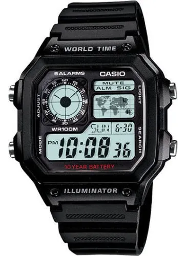 Casio 5 clearance alarms wr100m price