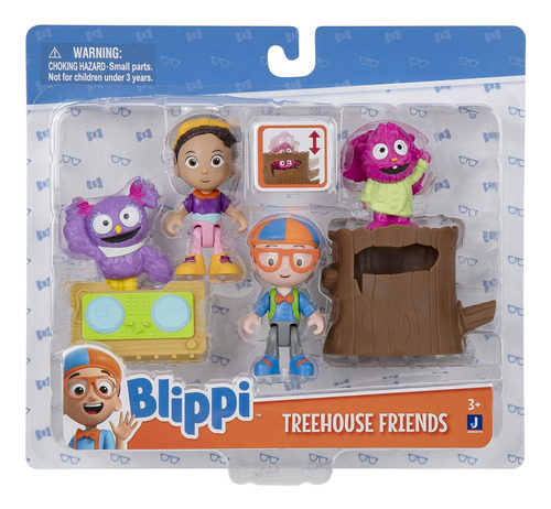 Blippi Multipack - Treehouse Friends - Incluye Figuras De Ju