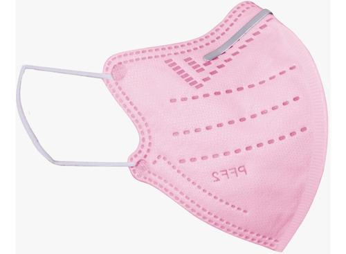 Kit 30 Máscaras N95 Infantil 5 Camadas De Proteção Pff2 Cor Rosa
