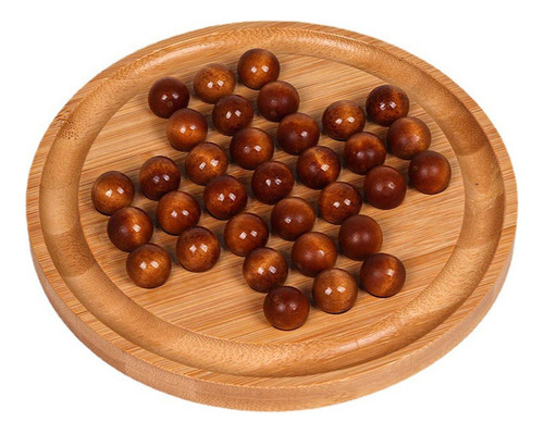 - Juego De Mesa Educativo De Madera Con Mármoles De Madera,