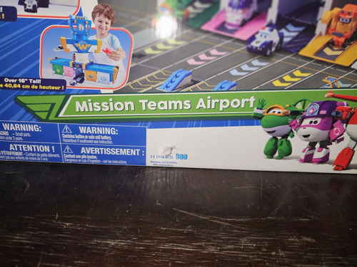 Super Wings Mission Teams Mission Teams Airport Luces Sonido (Usado)