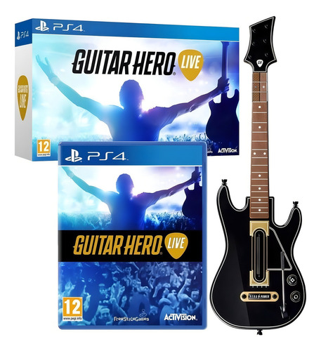 Guitar Hero Live Guitar Bundle Activision Ps4 Físico (Usado)