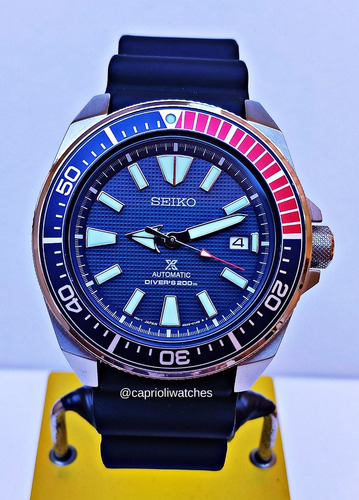 Incrível Relógio Seiko Samurai Srpb53 Igual A Novo Aproveite