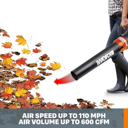 Soplador Eléctrico Worx Turbine 600, De 12 Amperios, 2 Vel.