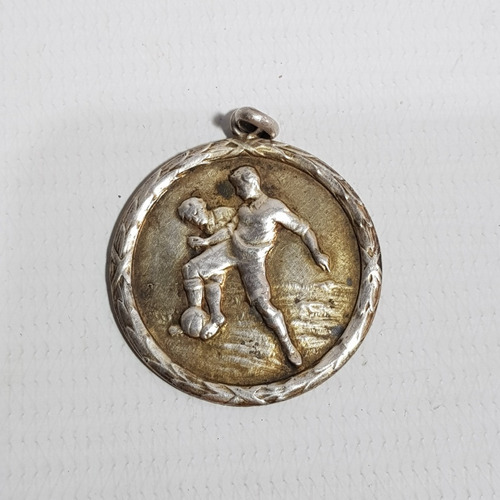 Antigua Medalla Fútbol Plata 1931 Mag 61333