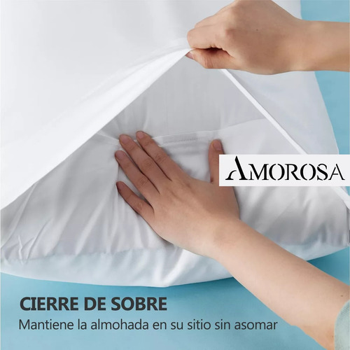 2pcs Funda De Almohadas Impermeable Protector - Estándar Color Blanco