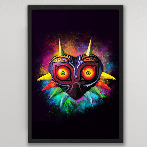 Cuadro The Legend Of Zelda Majoras Mask Madera Vidrio Z61