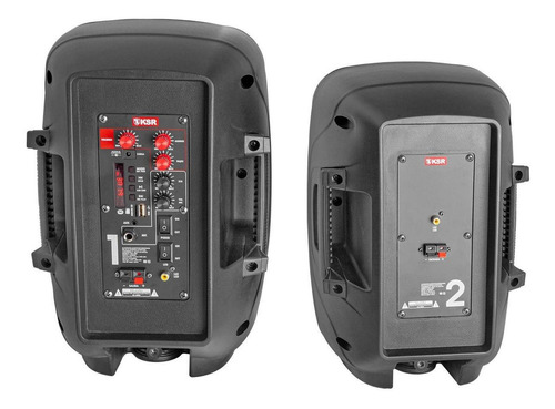 Sistema Bafles Par De Bocinas 8 Ksr Bluetooth Recargable