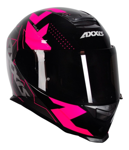 Capacete Axxis Eagle Diagon Rosa Capacete Feminino