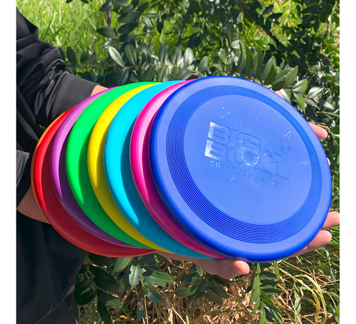 Disco Frisbee para jugar a mascotas, divertido, playa, campo, perro, color azul