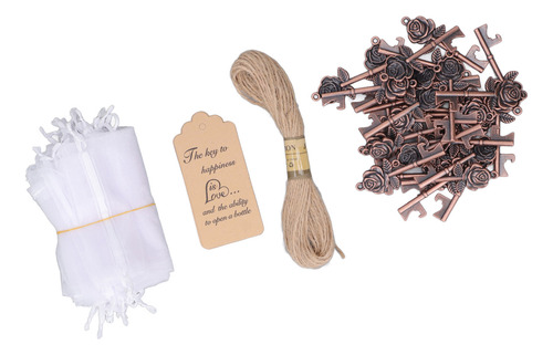 Abridor De Botellas Rose Key, 30 Unidades, Tarjetas Con Etiq