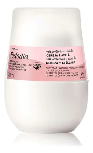 Desodorante Roll-on Natura Tododia Cereja E Avelã 70ml