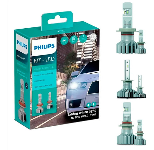 Kit Super Led Philips Ultinon H7 + H1 + Hb4