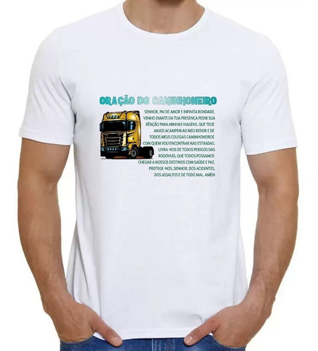 Imagem 4 de 6 de Camiseta Para Caminhoneiro - Oração Do Caminhoneiro