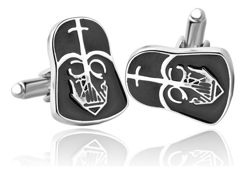 Colleras Gemelos Star Wars Darth Vader Para Traje Camisa Color Negro