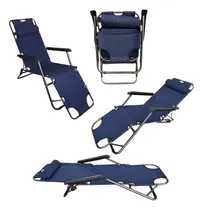 Comprar Reposera Silla Playa Plegable Reclinable Catre Camping