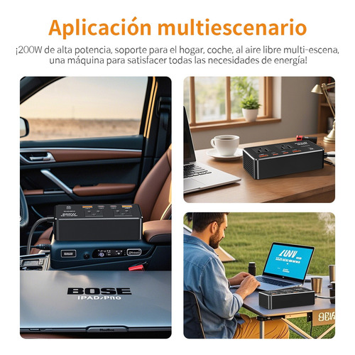 Inversor De Corriente Para Auto 400w Convertidor 12v 110v