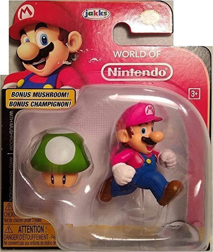 Jakks Mario - Figura De Acción Con Champiñones