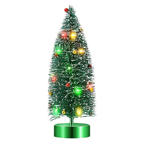 Árbol De Navidad Preiluminado Con Purpurina Para Árbol De Me