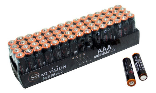 Pack De Pilas X60 Unidades Triple A Star Vision 1.5v   Aaa