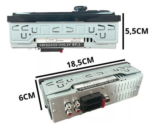 Estereo Auto Frente Fijo Bluetooth Front Usb Fm Sd Card 60w