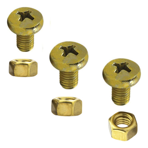 Rosca Máquina Panela Ph M5 X 8mm Com Porca Pacote 100