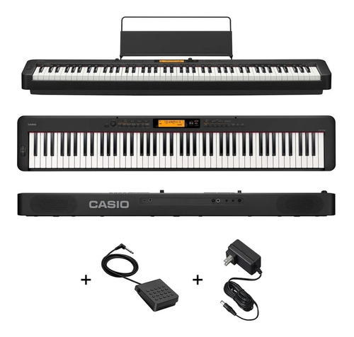 Casio Cdp S350 Piano Digital 88 Teclas Compacto Usb Ritmos Color Negro