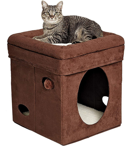 Midwest Curious Cat Cube Cat House / Cat Condo
