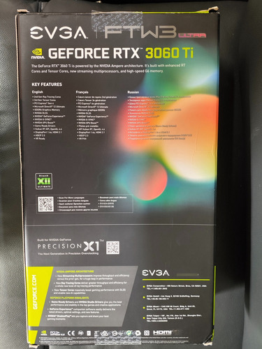 Placa Gráfica Evga Nvidia Geforce Rtx 3060 Ti 8gb Ftw3 (Usado)