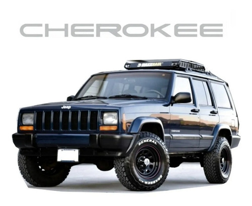 Adesivo Cherokee Cinza Claro Para Jeep Cherokee 20406