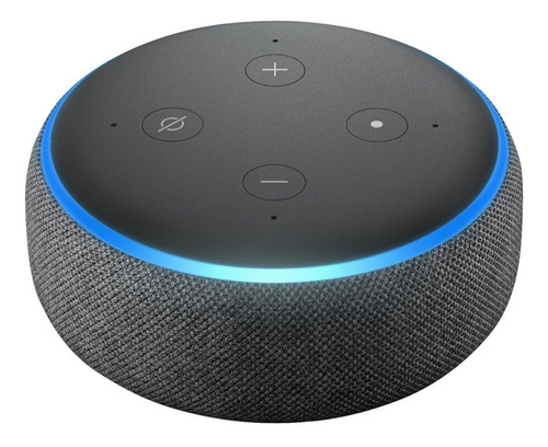 Imagen 1 de 4 de Amazon Echo Dot 3rd Gen con asistente virtual Alexa charcoal 110V/240V