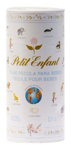 Petit Enfant Polvo Fécula Piel Del Bebé Seca Y Suave 250g