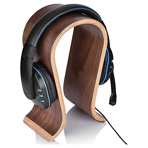Percha Auriculares, Soporte De Madera Forma De U - Esta...