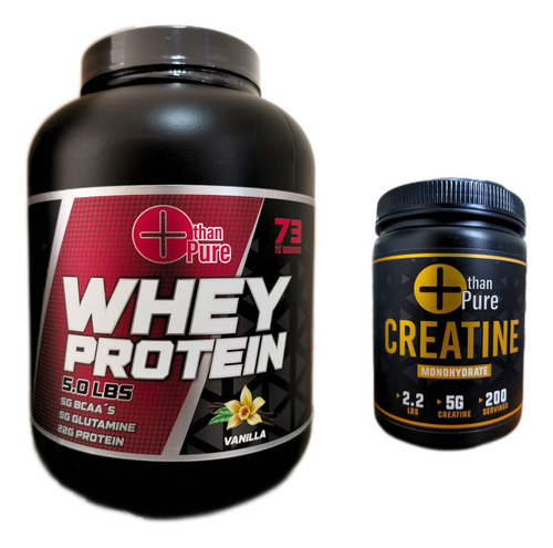 Kit Proteína Whey 2kg Varios Sabores + Creatina Pura 1kg