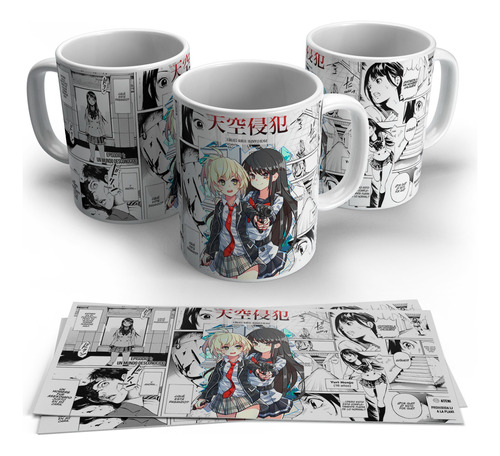 Yuri Y Mayuko High Rise Invasion Taza Anime Personalizada 3