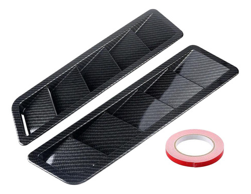 Car Hood Vent Scoop Kit Panel Trim Louver Ventilación