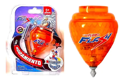 Plástico Duro Trompo Turbo Flash Transparente Cometa Rodamiento Y