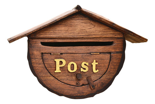 Buzón De Correo Montado En La Pared, Buzón De Madera Para