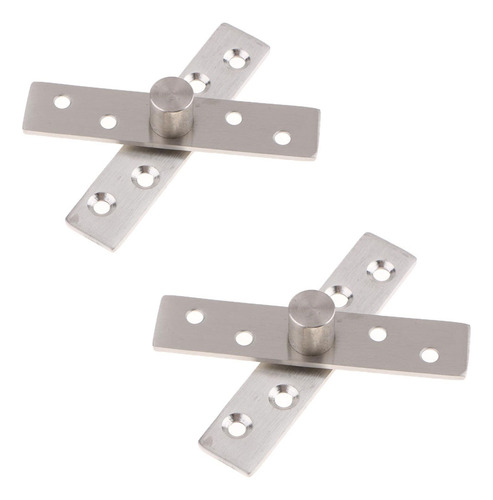 2x De Puerta Giratoria De 360 Grados De Material Acero