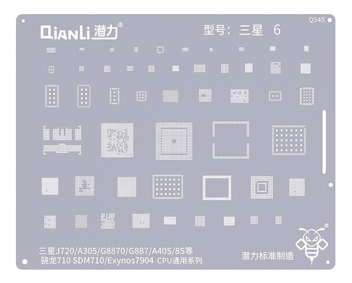 Stencil Reballing Samsung J720 A305 G8870 G887 A40s A8s Cpu